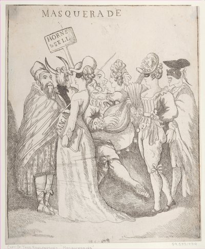 Masquerade, [30. august 1811], kopi etter., [30. august 1811], kopi etter. av Unbekannt