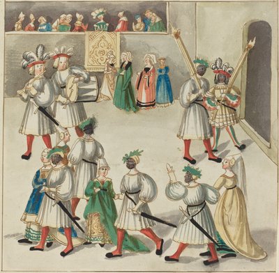 Maskerade, ca. 1515. av Unbekannt