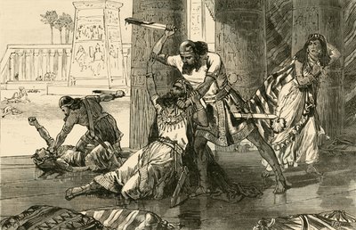 Massacre of the Hivites av Simeon og Levi, 1890. av Unbekannt