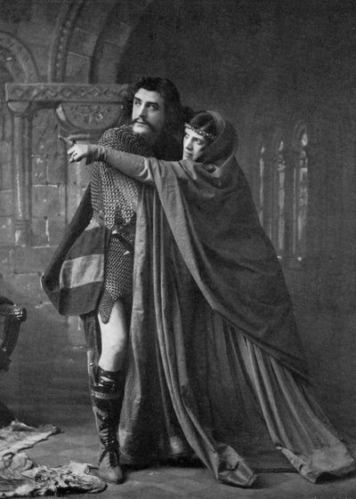 Matheson Lang 1879-1948 og Hutin Britton i Macbeth, 1911-1912 av Unbekannt
