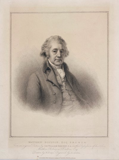 Matthew Boulton , engelsk ingeniør og industrimann, ca 1801 av Unbekannt