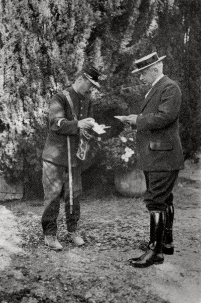 Maurice Maeterlinck , belgisk dramatiker, poet og essayist, 1915 av Unbekannt