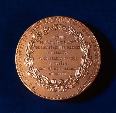Medalje til minne om Claude Bernard, fransk fysiolog, 1800-tallet av Unbekannt