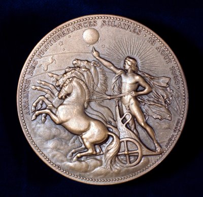 Medalje til minne om Pierre Janssen og Norman Lockyer, franske og engelske astronomer, 1868 av Unbekannt
