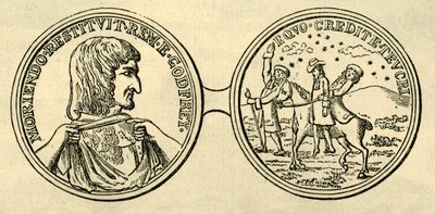 Medalje til minne om mordet på Godfrey, c1876. av Unbekannt