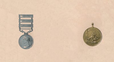 Medaljer for slag i India, ca 1911-tallet av Unbekannt