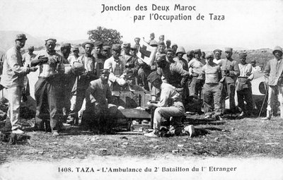 Medisinsk stab ved den 2. bataljonen French Foreign Legion, Taza, Marokko, 1904 av Unbekannt