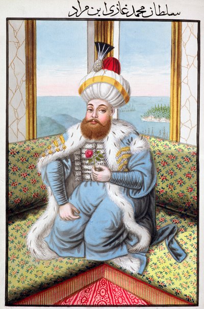Mehmed II, osmansk keiser, 1808 av Unbekannt