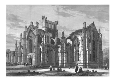 Melrose Abbey av Unbekannt