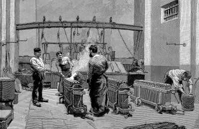 Smeltehus ved Paris mynte, 1892 av Unbekannt