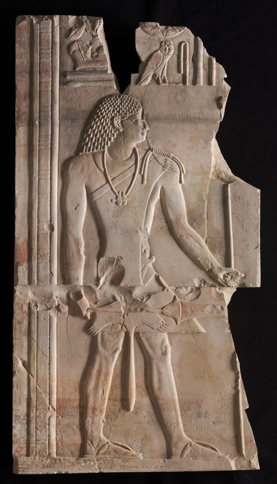 Mentuemhat som prest med stav og septer, ca. 667-647 f.Kr. av Unbekannt