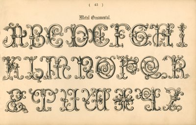 Ornamental metall, 1862 av Unbekannt