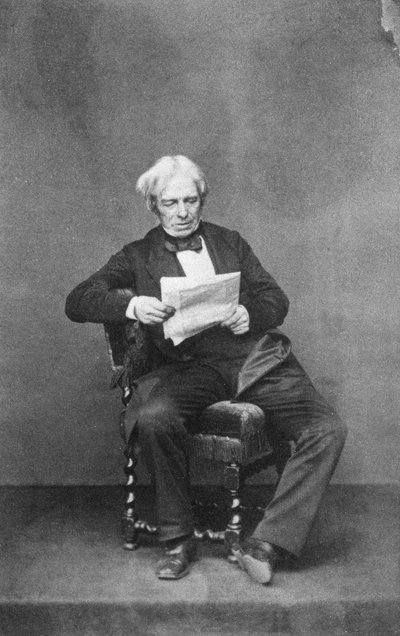 Michael Faraday , britisk fysiker og kjemiker, c1850-1867 av Unbekannt
