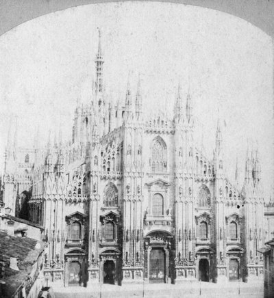 Katedralen i Milano, Italia, slutten av 1800- eller begynnelsen av 1900-tallet av Unbekannt