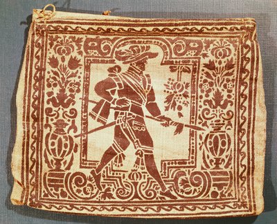 Militær postbuds brevsekk i perioden med trettiårskrigen (1618-48) (tekstil) av Unbekannt