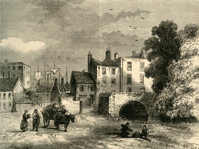 Mill Pond Bridge, i 1826, c1878. av Unbekannt