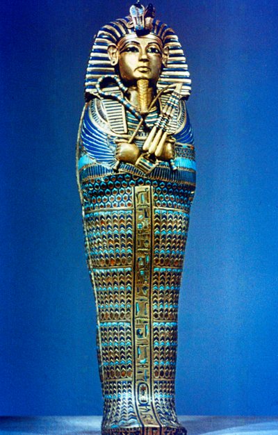 Miniatyr likkiste fra Tutankhamons grav, 1300-tallet f.Kr av Unbekannt