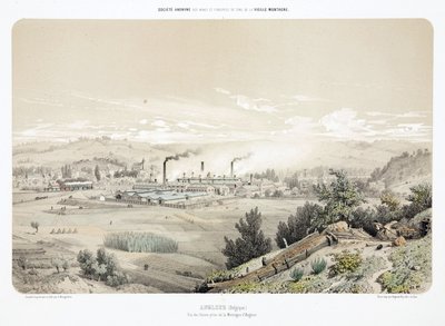 Gruvedrift, metallmalm Sinkgruve i Angleur, Belgia av Unbekannt