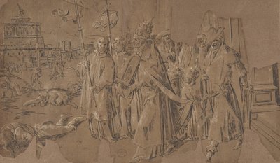 Miracle of Saint Gregory, 1500-tallet. av Unbekannt