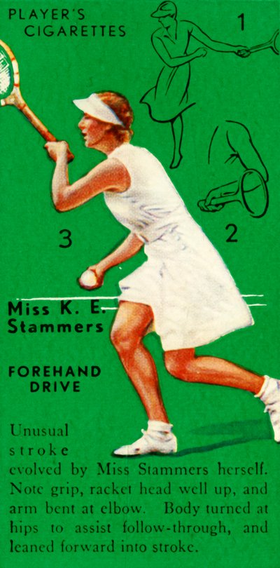 Frøken K. E. Stammers - Forehand Drive, c1935. av Unbekannt
