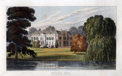 Mitcham Grove, Surrey, setet til Henry Hoare, c1827 av Unbekannt