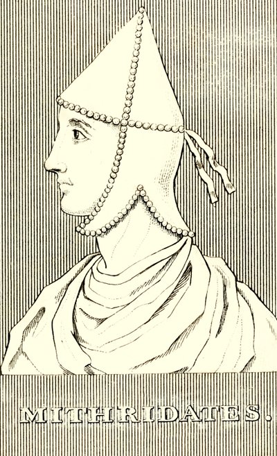 Mithridates, 65-110 e.Kr., 1830. av Unbekannt