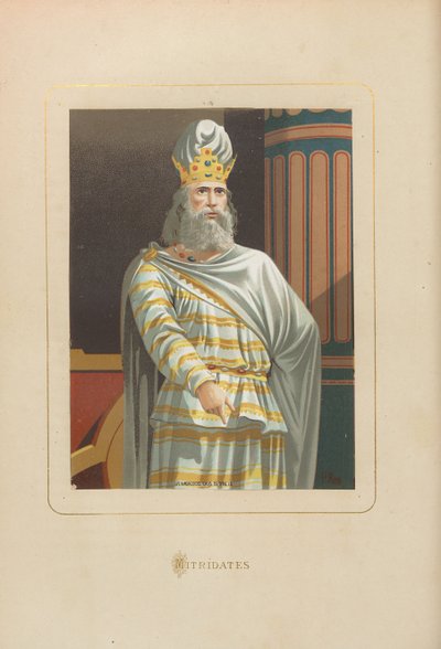 Mithridates. Fra: Berømte menn og kvinner gjennom tidene av Juan Landa, 1875-1877. av Unbekannt