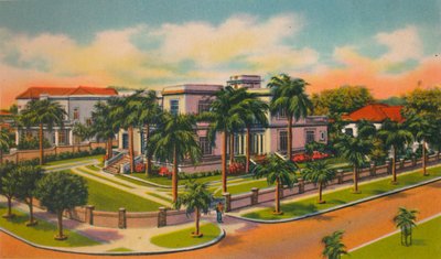 Moderne bolig i El Prado, Barranquilla, ca 1940-tallet av Unbekannt