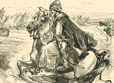Mohammed II oppmuntrer sine sjømenn, 1890. av Unbekannt