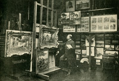 Monsieur Detaille i sitt studio, 1900. av Unbekannt