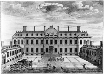 Montagu House, Bloomsbury, 1700-tallet, 1908 av Unbekannt