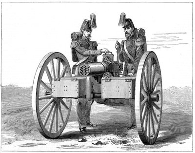 Montigny mitrailleuse, 1870 av Unbekannt