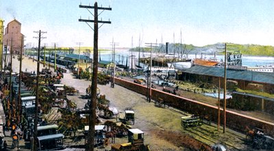 Montreal havn, Montreal, Canada, ca 1900-tallet av Unbekannt