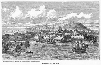 Montreal i 1729, 1877 av Unbekannt