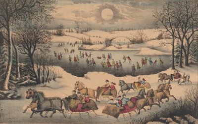 Månelys i Central Park, ca. 1871-75. av Unbekannt