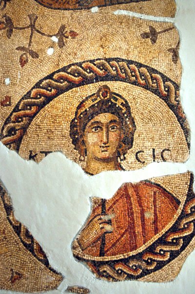 Mosaikk av Ktisis fra Antakya, Tyrkia av Unbekannt