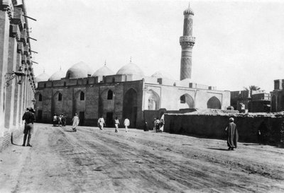 Mosque on River Street, Bagdad, Mesopotamia, WWI, 1918 av Unbekannt