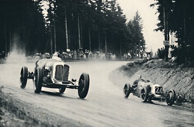 Motorløp på Nürburg-ringen, 1937 av Unbekannt