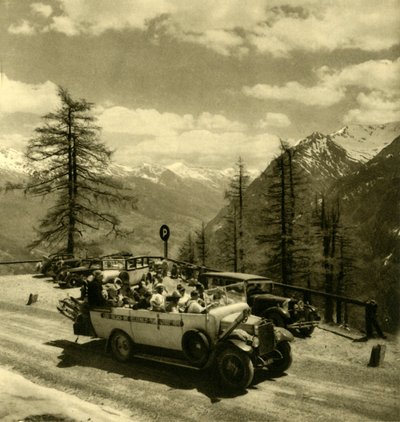 Fjellutsikt ved Schöneck på Grossglockner High Alpine Road, Østerrike, c1935. av Unbekannt