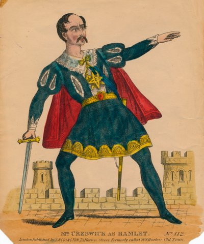 Mr. Creswick som Hamlet, 1849. av Unbekannt