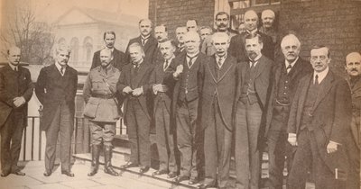 Mr. Lloyd George, statsminister, og noen av hans kolleger i 1917, c1917, 1935 av Unbekannt