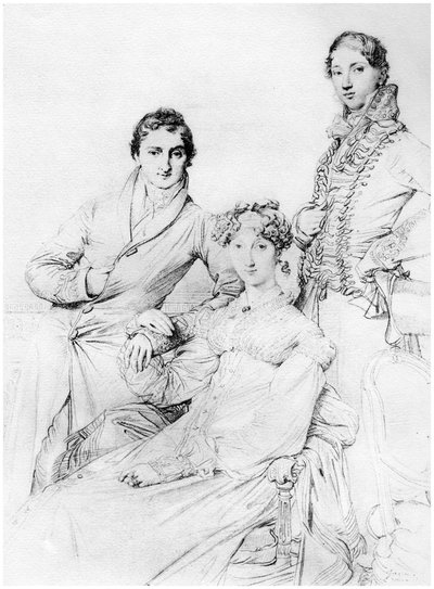 Mr og Mrs Joseph Woodhead, og Mr Henry Comber, Roma, 1816 1958 av Unbekannt