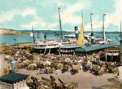 Muelle de Luz havn med ferger, Havana, Cuba, 1904 av Unbekannt
