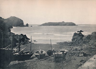 Mullion Cove – Viser Mullion Island, 1895 av Unbekannt