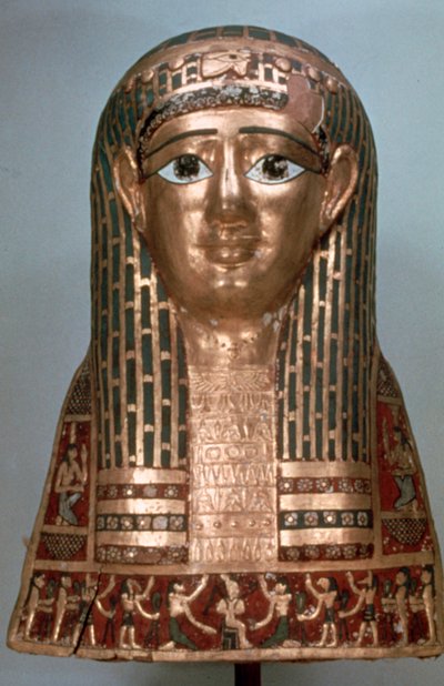 Mummimaske av en dame, sen periode, 1085-332 f.Kr av Unbekannt