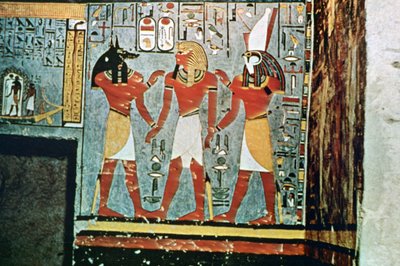 Veggmaleri fra adelens graver, Theben, Luxor, Egypt av Unbekannt