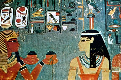 Veggmaleri fra adelens graver, Theben, Luxor, Egypt av Unbekannt