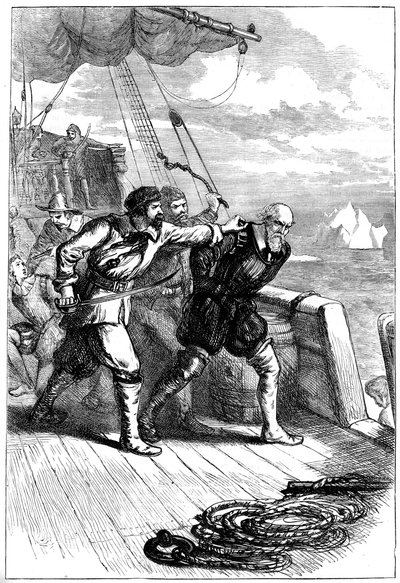 Mytteri på Henry Hudsons skip, 1611 c1880 av Unbekannt