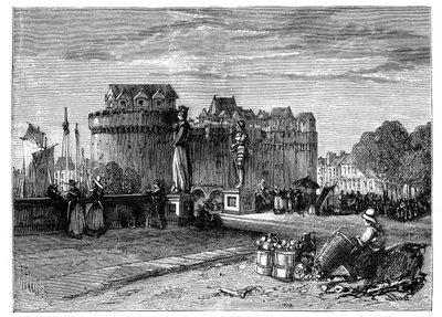 Nantes, ved Loire, Frankrike, ca 1890 av Unbekannt