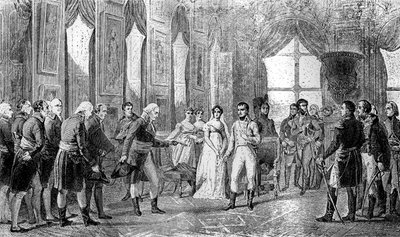 Napoleon Bonaparte blir utropt til keiser av franskmennene i Saint-Cloud, 18. mai 1804 1882-1884 av Unbekannt